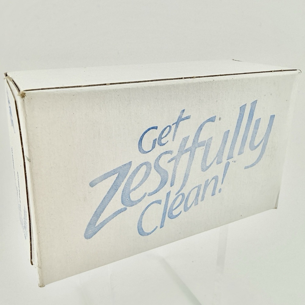 Vintage Zest "Get Zestfully Clean!" 4 oz. Bar Soap Made in USA - 1 Box